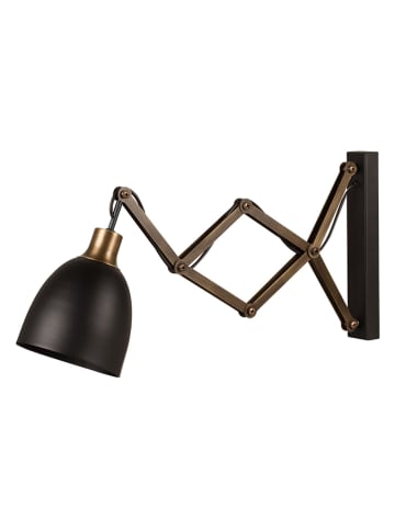 ABERTO DESIGN Lampa ścienna "Sivani" w kolorze czarnym - 35 x 30 cm