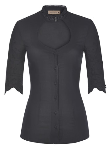 Alpenherz Trachtenbluse "Pia" in Schwarz