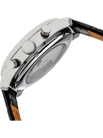 Heritor Zegarek automatyczny "Benedict" w kolorze srebrno-czarnym