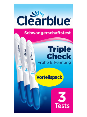 Clearblue Schwangerschaftstests "Triple Check - Frühe Erkennung" - 3 Stück