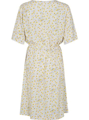 Minimum Sukienka "Biolina" w kolorze biało-żółtym