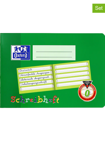 Oxford 5er-Set: Schreibhefte in Grün - DIN A5