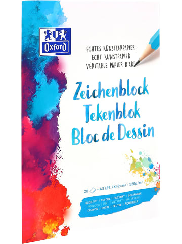 Oxford 2-delige set: tekenblokken meerkleurig - A3