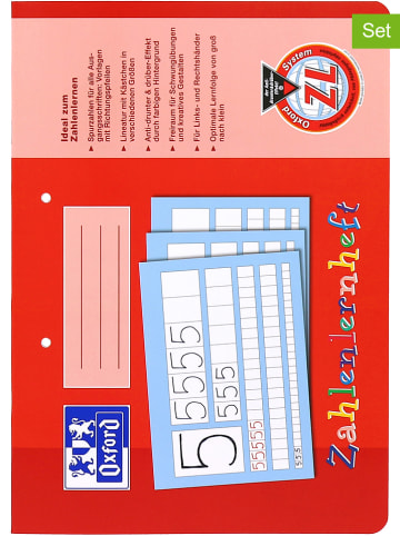 Oxford Zeszyty matematyczne (2 szt.) w kolorze czerwonym - A4