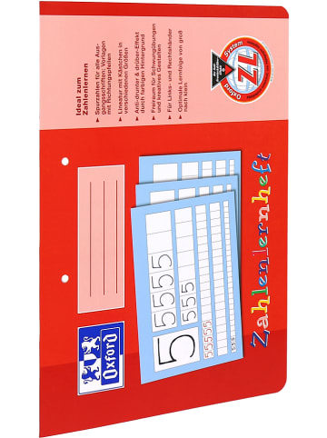 Oxford Zeszyty matematyczne (2 szt.) w kolorze czerwonym - A4