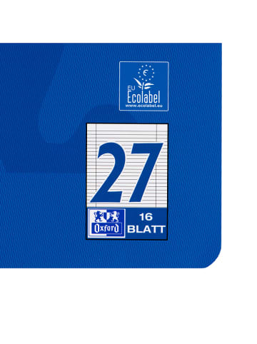 Oxford Zeszyty (10 szt.) "Oxford - Lineatur 27" w kolorze niebieskim - A4