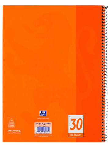 Oxford 5er-Set: Collegeblöcke "Oxford - Lineatur 30" in Orange - DIN A4