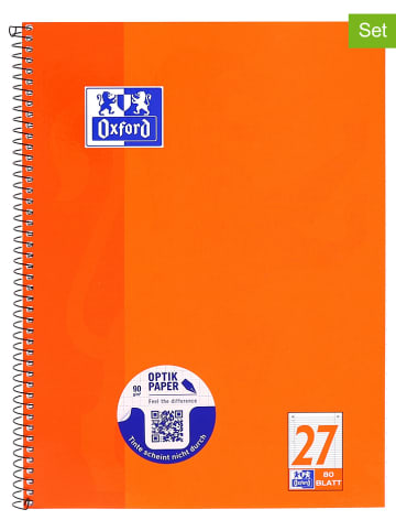 Oxford Kołozeszyty (5 szt.) w kolorze pomarańczowym - A4