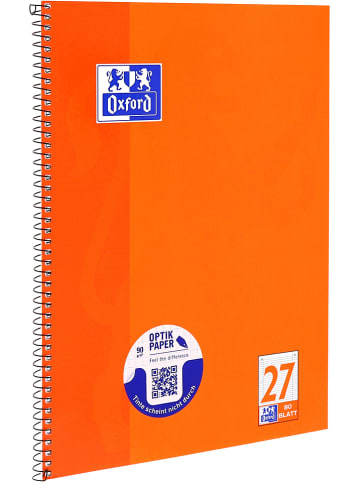 Oxford 5-delige set: collegeblokken "Oxford - Liniatuur 27" oranje - A4