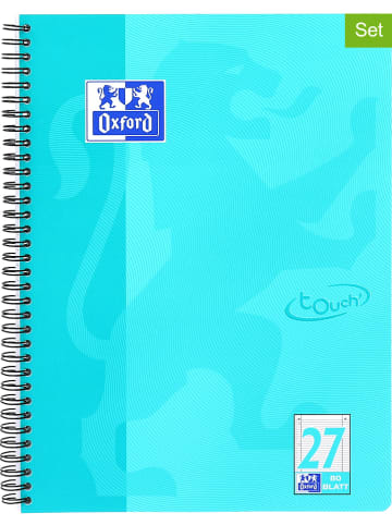 Oxford Kołozeszyty (2 szt.) w kolorze turkusowym - A4