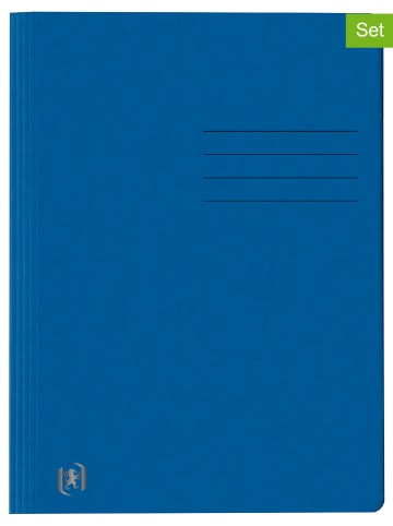 Oxford 10 delige set: snelbinders "Top File+" blauw - A4