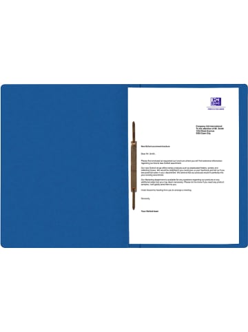 Oxford 5er-Set: Schnellhefter "Top File+" in Blau - DIN A4