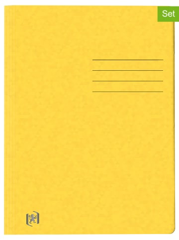 Oxford 5er-Set: Schnellhefter "Top File+" in Gelb - DIN A4