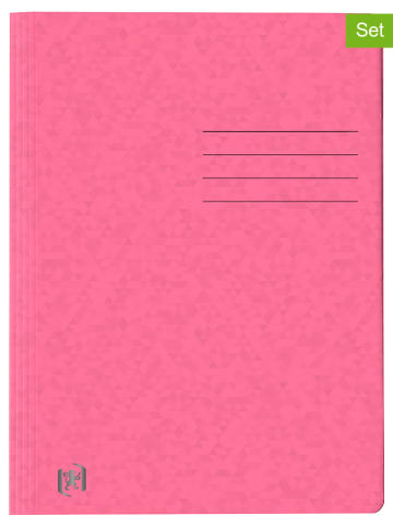 Oxford 5er-Set: Schnellhefter "Top File+" in Pink - DIN A4