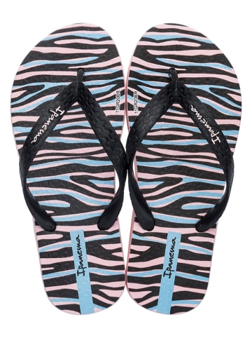 Ipanema Japonki "Temas IX" w kolorze różowo-czarno-błękitnym