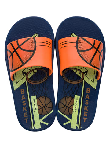 Ipanema Slippers "Urban II Slide" blauw/oranje