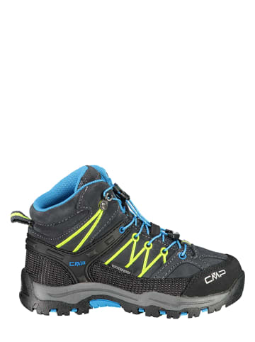 CMP Leder-Trekkingboots "Rigel" in Anthrazit/ Blau