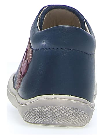 Naturino Leder-Sneakers "Gloss" in Dunkelblau