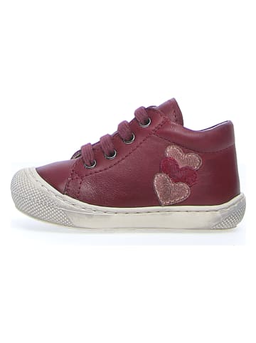 Naturino Leder-Sneakers "Gloss" in Rot