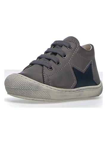 Naturino Leder-Sneakers "Rull" in Dunkelgrau