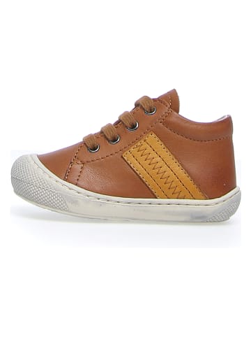 Naturino Leder-Sneakers "Tail" in Hellbraun