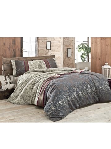 Colorful Cotton Bedsprei "Hürrem" crème/bruin/grijs