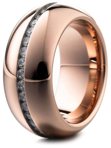 Heidemann Rosévergulde ring met edelstenen