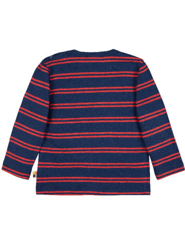 loud + proud Longsleeve in Dunkelblau/ Rot
