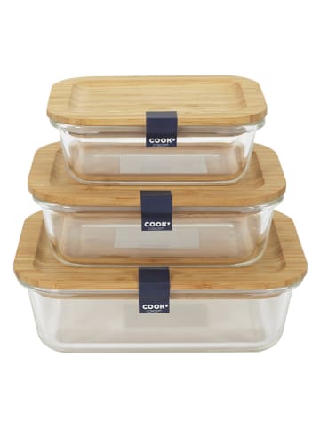 COOK CONCEPT Lunchbox in Natur - (B)20 x (H)6,5 x (T)14,8 cm