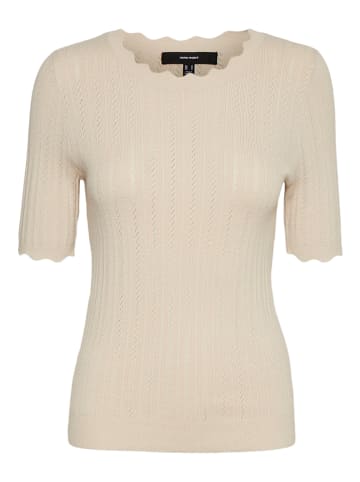 Vero Moda Koszulka "Vmkaris" w kolorze kremowym