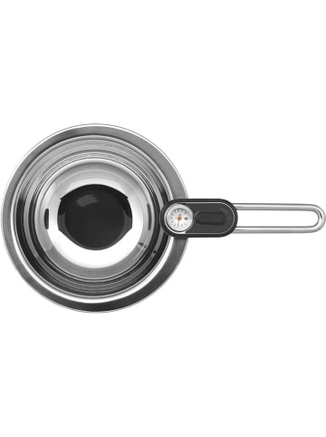 WMF Garnek w kolorze srebrnym do mleka z termometrem - 1,5 l