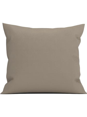 Heckett Lane Satin-Kissenhülle "Elementi" in Taupe