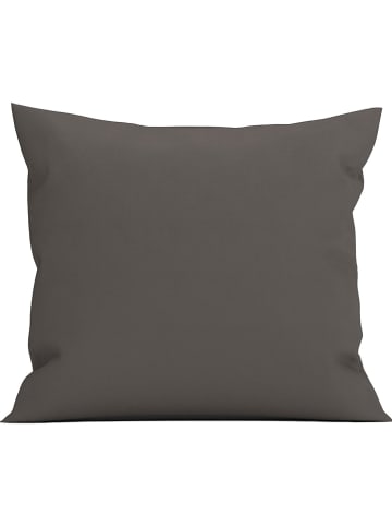 Heckett Lane Satin-Kissenhülle "Elementi" in Anthrazit
