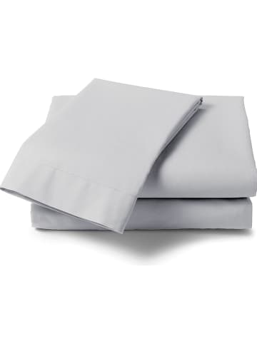 Heckett Lane Satin-Bettlaken "Elementi" in Grau