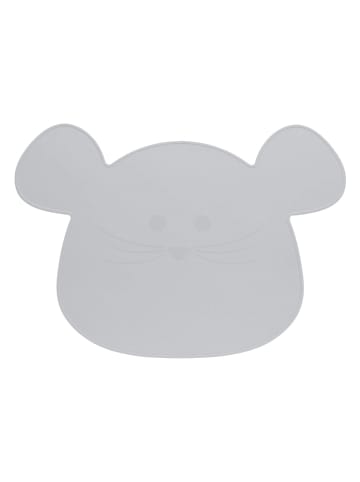 Lässig Silikonowa mata-podkładka "Little Chums" - Mysz szara - (D)50,6 x (S)36 cm