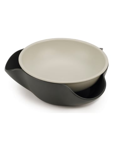 JosephJoseph Servierschüssel in Anthrazit/ Hellgrau - (B)18 x (H)6,5 x (T)17 cm