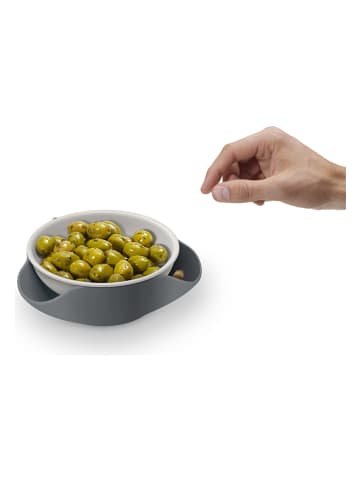 JosephJoseph Serveerschaal antraciet/lichtgrijs - (B)18 x (H)6,5 x (D)17 cm
