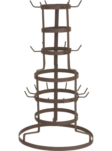 Clayre & Eef Koppenhouder bruin - (H)54 x Ø 30 cm