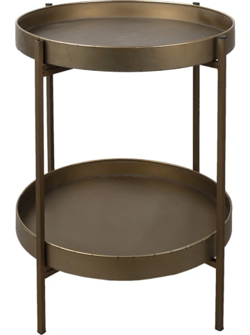 Clayre & Eef Beistelltisch in Gold - (H)60 x Ø 52 cm
