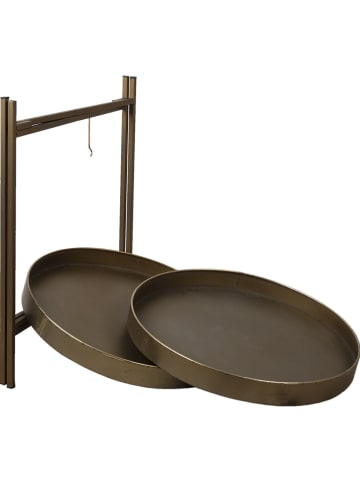 Clayre & Eef Beistelltisch in Gold - (H)60 x Ø 52 cm