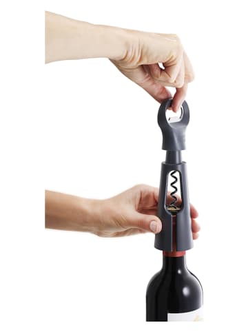 JosephJoseph 3in1-Korkenzieher in Anthrazit - (L)18,5 cm