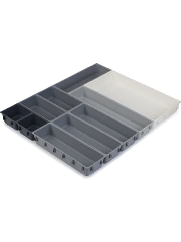 JosephJoseph Schubladenorganizer "Blox 10" in Grau/ Anthrazit/ Weiß - (L)52,5 x (B)44 cm