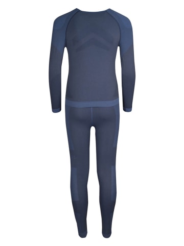 Trollkids 2-delige fuctioneel ondergoedset "Hemsedal Baselayer" donkerblauw