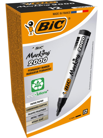 Bic Markery permanentne (12 szt.) "Marking 2000"