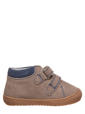 Richter Shoes Leder-Sneakers in Taupe