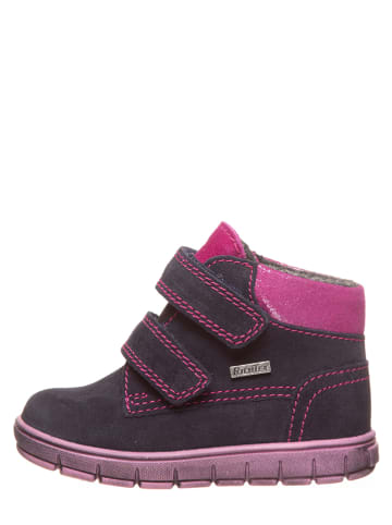 Richter Shoes Leren sneakers donkerblauw/roze