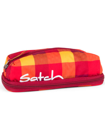 Satch Federmäppchen "Firecracker" in Rot/ Gelb/ Orange - (B)22 x (H)4 x (T)11 cm