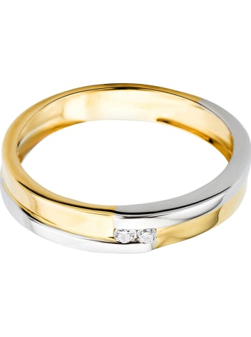 Diamant Exquis Witgouden/gouden ring met diamanten