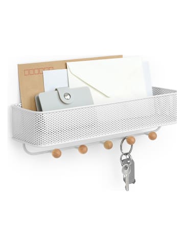 umbra Wandorganizer "Estique" in Weiß - (B)32 x (H)9 x (T)9 cm
