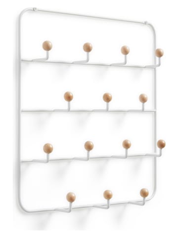 umbra Wandgarderobe "Estique" in Weiß - (B)36 x (H)60 x (T)9 cm